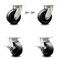 Service Caster 5 Inch Kingpinless Polyolefin Wheel Caster Swivel Locks 2 Brakes SCC, 2PK SCC-KP30S520-POR-BSL-2-SLB-2 - alternate 1